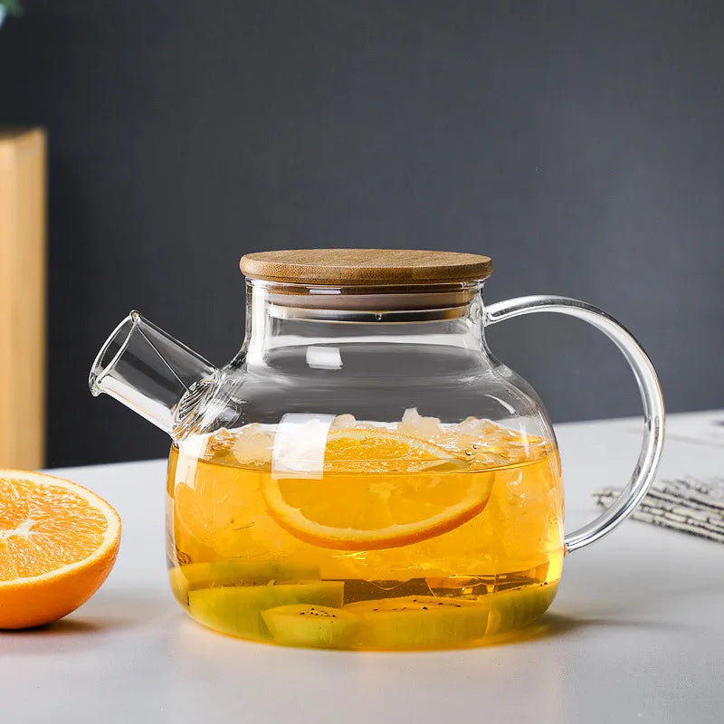 Borosil TeaPro Klarer Teekessel - 1L 1,8L Borosilikatglas