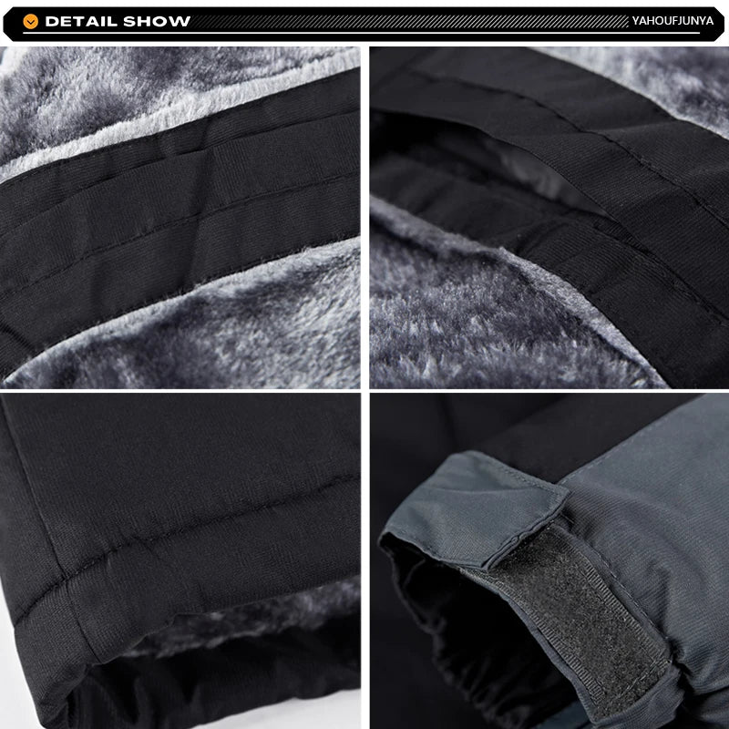 9XL Winterfleece Jacke - Kapuze abnehmbar, Winddicht