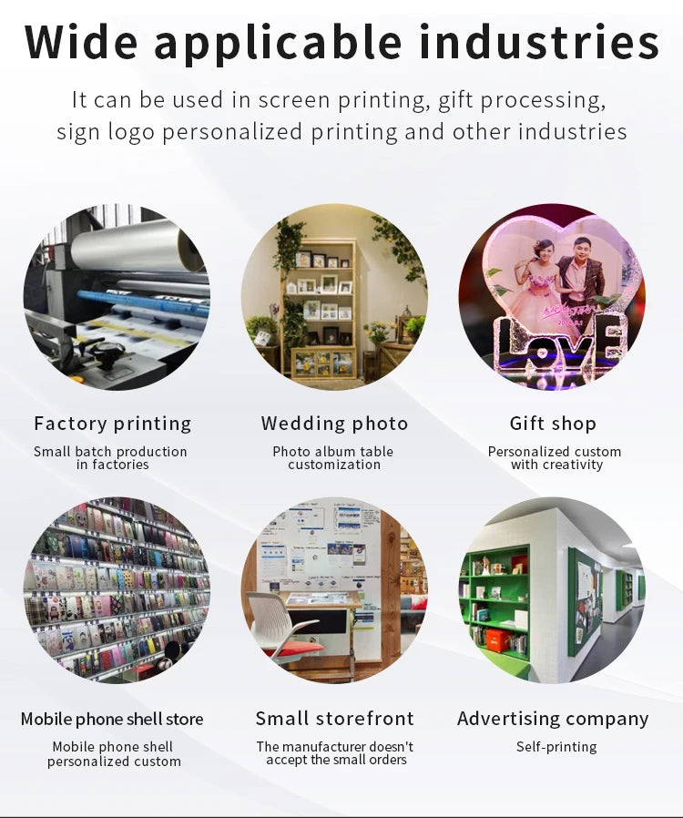 Sihao A4 UV-Drucker Flachbett - Druckfläche A4 Leistung 60W by Golden Bridge Store