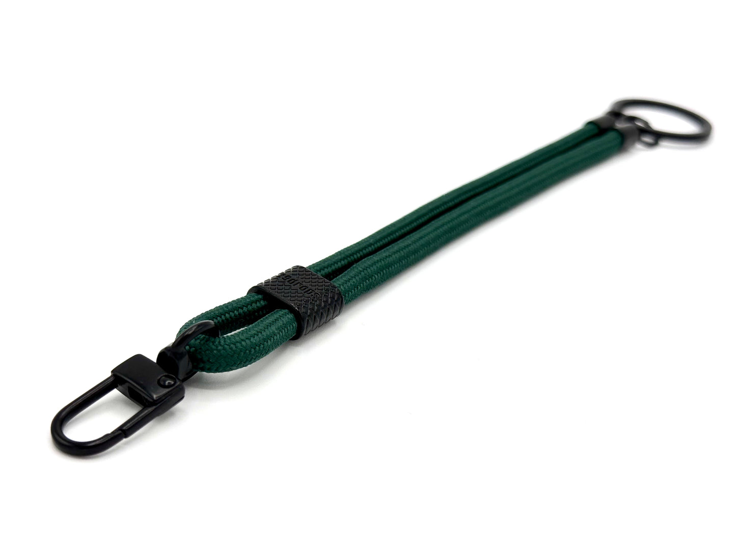 Schlüsselanhänger mit Karabiner Dunkelgrün