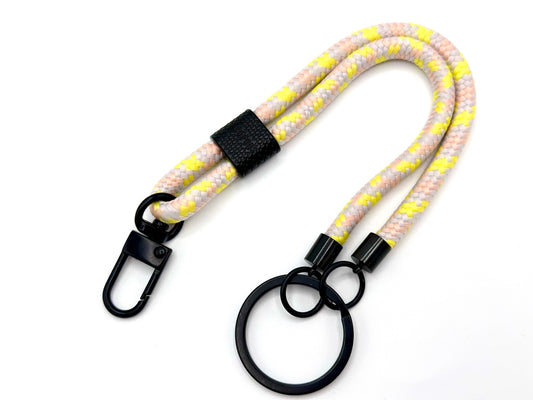 Schlüsselanhänger mit Karabiner Gelb Mix