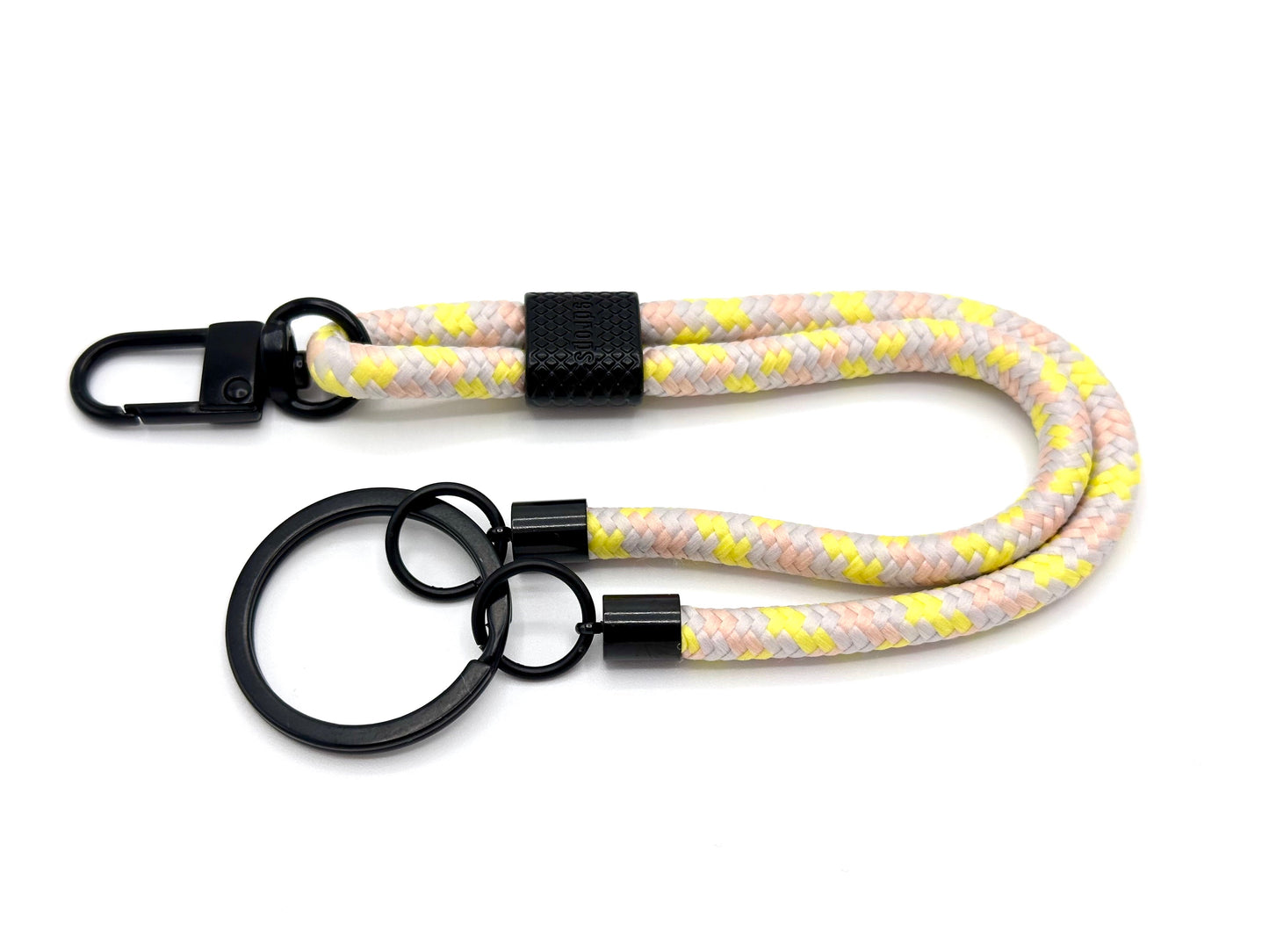 Schlüsselanhänger mit Karabiner Gelb Mix