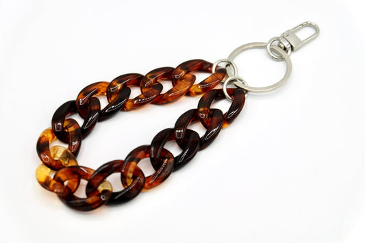 Schlüsselanhänger mit Karabiner Havanna