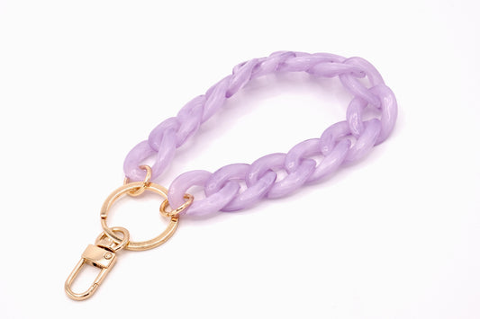 Schlüsselanhänger mit Karabiner Lavendel