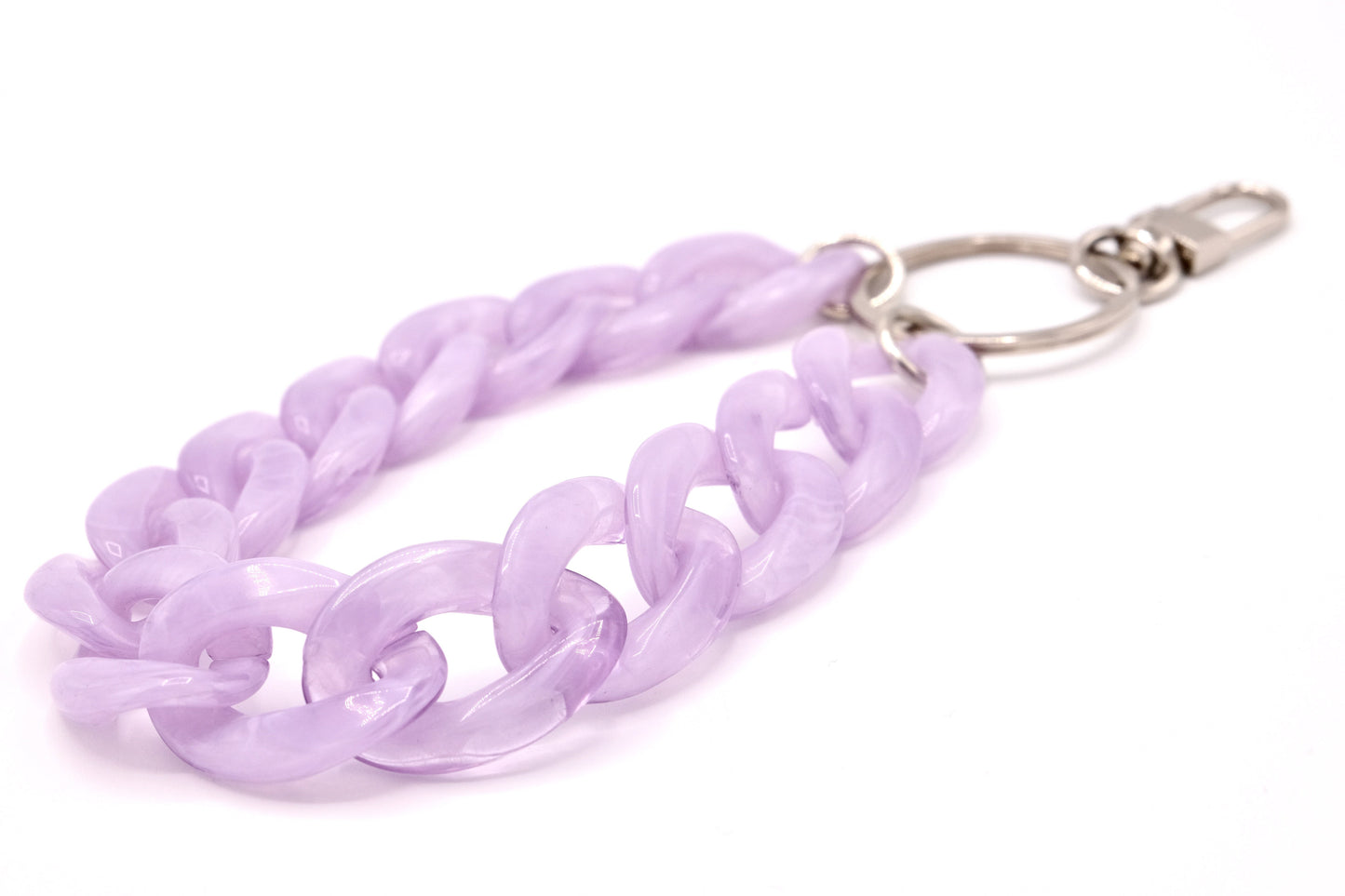 Schlüsselanhänger mit Karabiner Lavendel