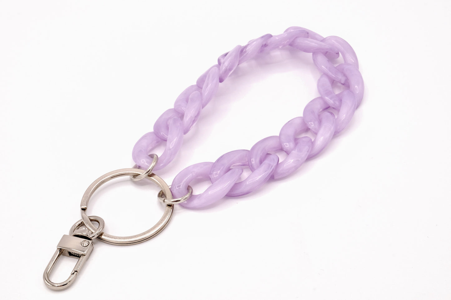 Schlüsselanhänger mit Karabiner Lavendel