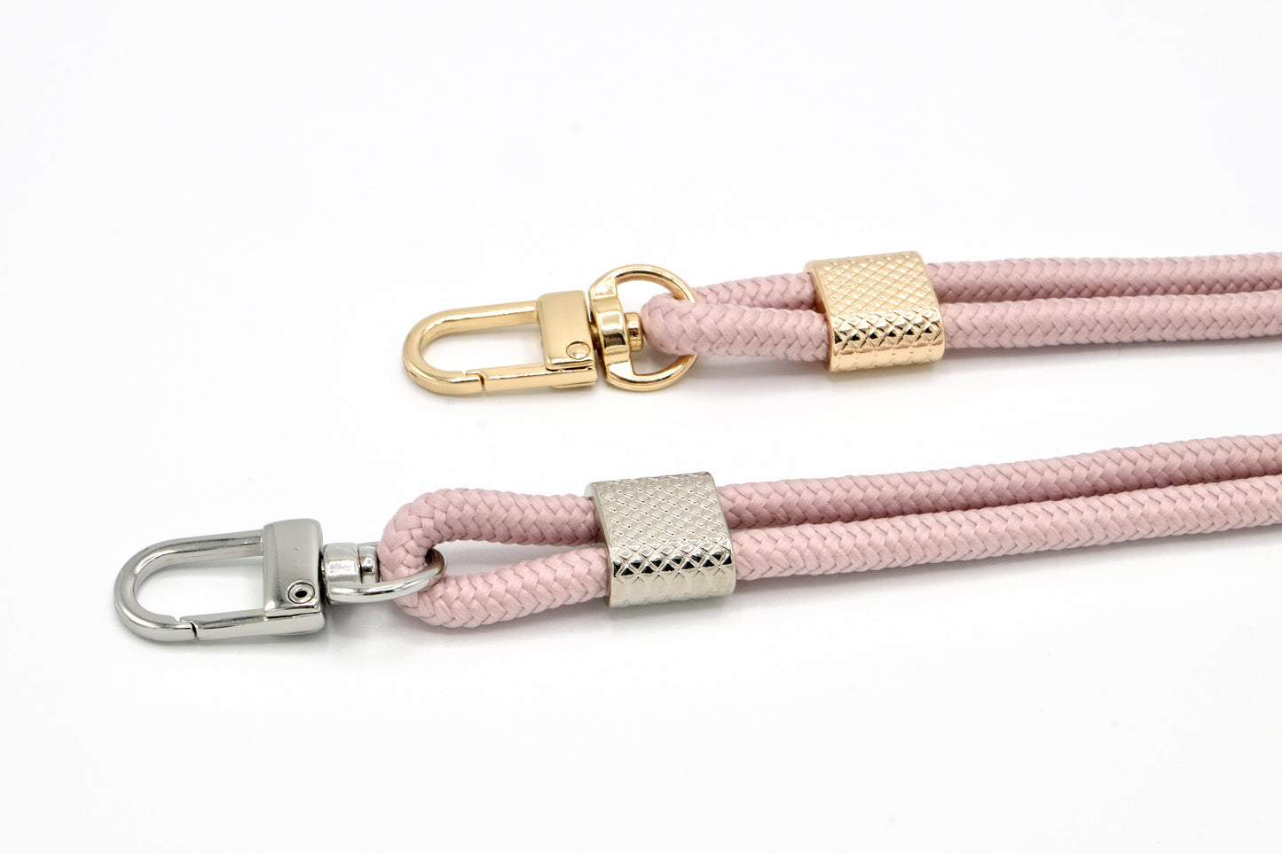 Schlüsselanhänger mit Karabiner Puderrosa