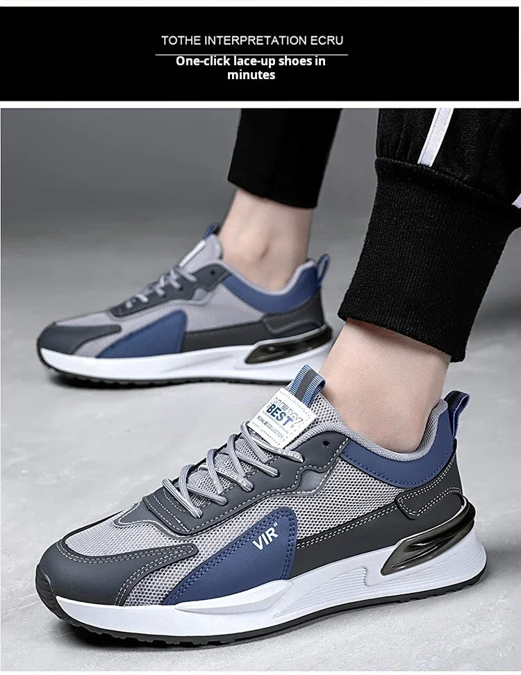 Men Shoes 2024 New Fashion Sneakers for Men Leather Shoes Comfort Lightweight Casual Shoes Outdoor WalkingFootwear