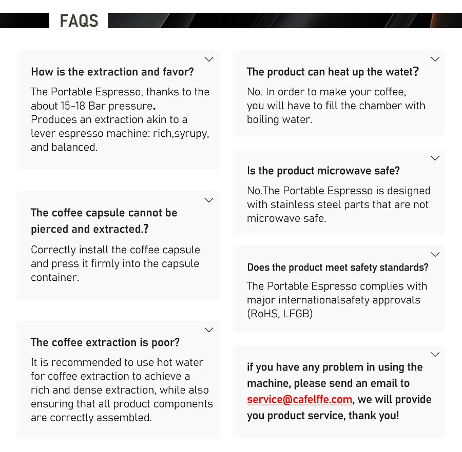 Cafelffe 3 In1 Portable Coffee Machine Hot/Cold Water Manual Espresso Maker For Capsule & Ground Hand Press Brewer hiking Travel