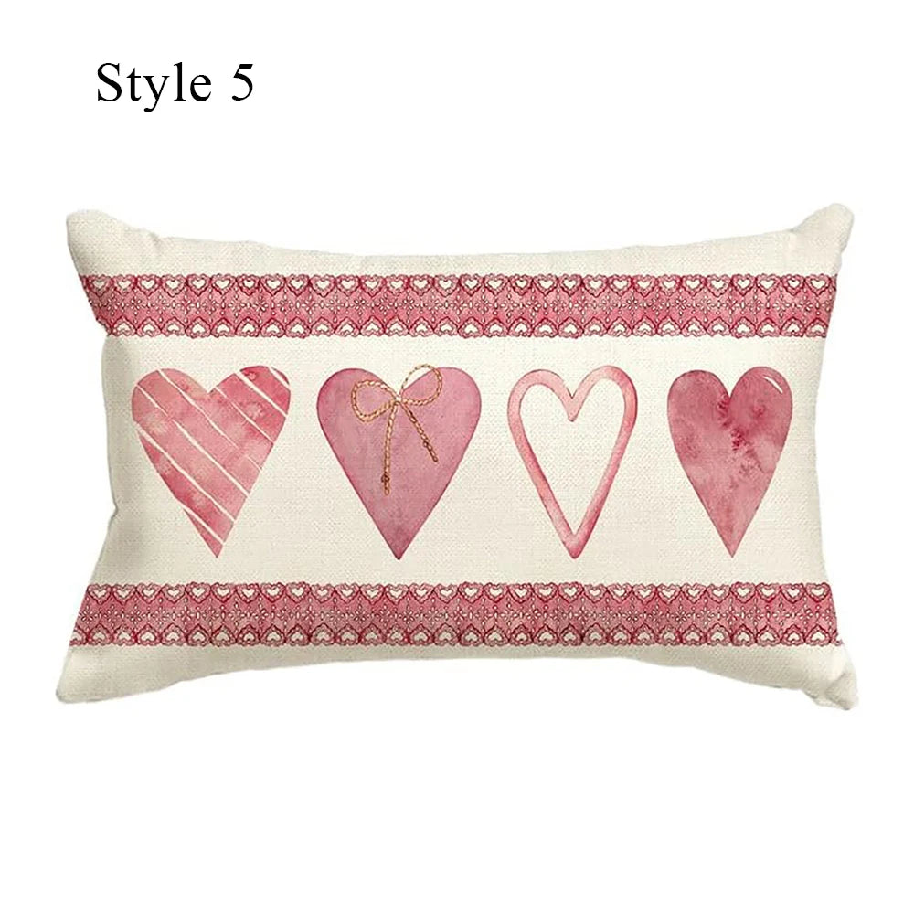Merry Christmas Decorative Pillow Cover 30x50cm Linen Throw Pillowcase Christmas Cushion Cover Pillowslip For Sofa Home Decor