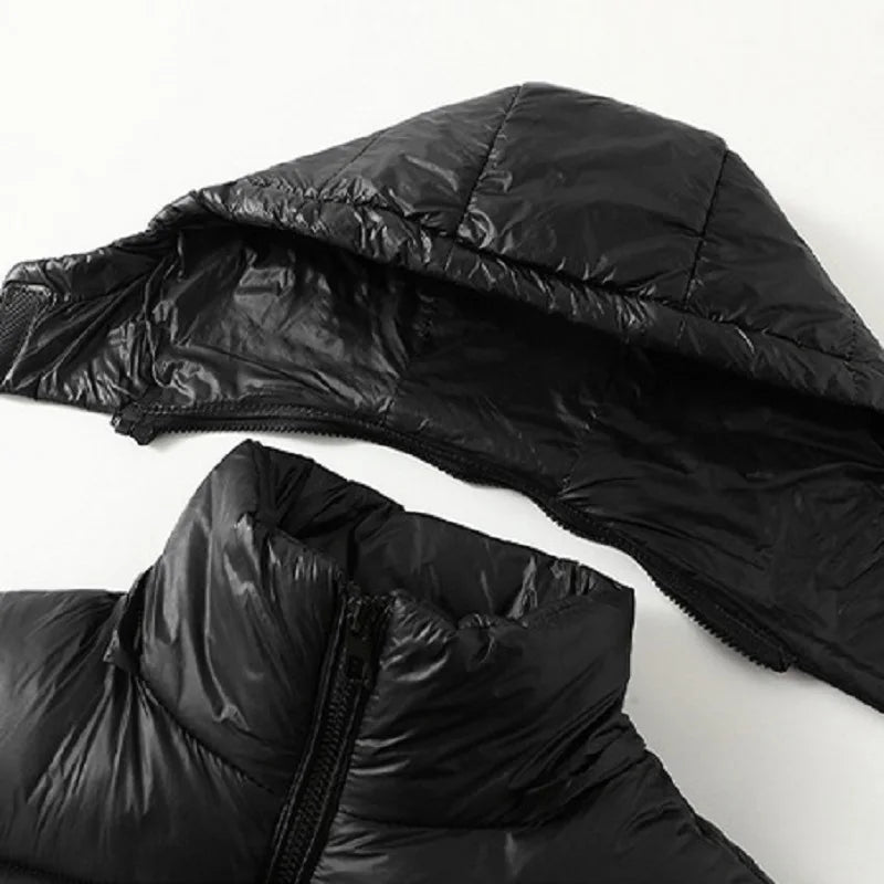 MAINKULCN Gepolsterte Baumwollweste Mit Kapuze - Reißverschluss, Baumwolle, Größen M XXL