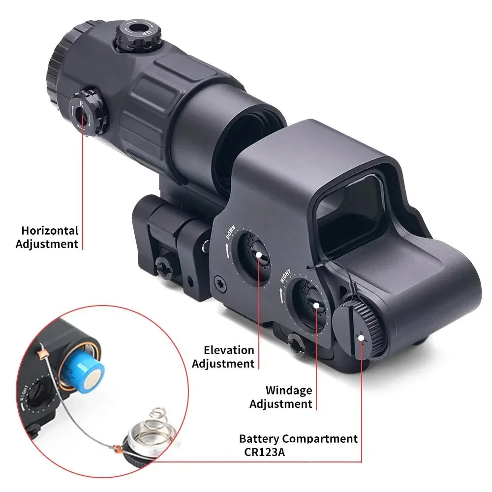 Bestsight 558+G33 Holografisch Reflexvisier - Rotpunkt 3XQD