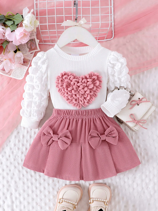 Guangdong Mädchen-Set Herztop - Gr. 0-3J Polyester