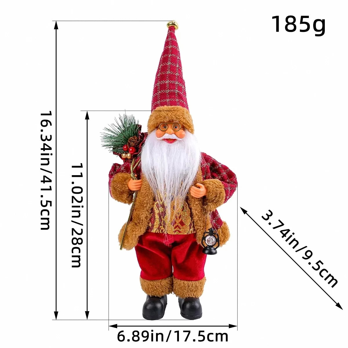 Choice Santa Claus Plüschpuppe Weich - Kapazität 1 Stk, Größe 30 cm