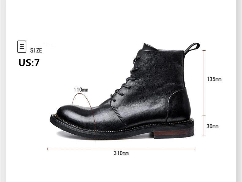 Handmade high quality soft leather boots in British style