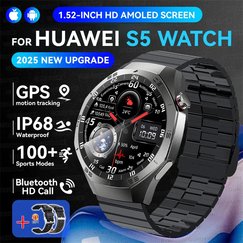 Huawei GT5 Pro AMOLED Display - 1.52 Zoll GPS IP68 Puls