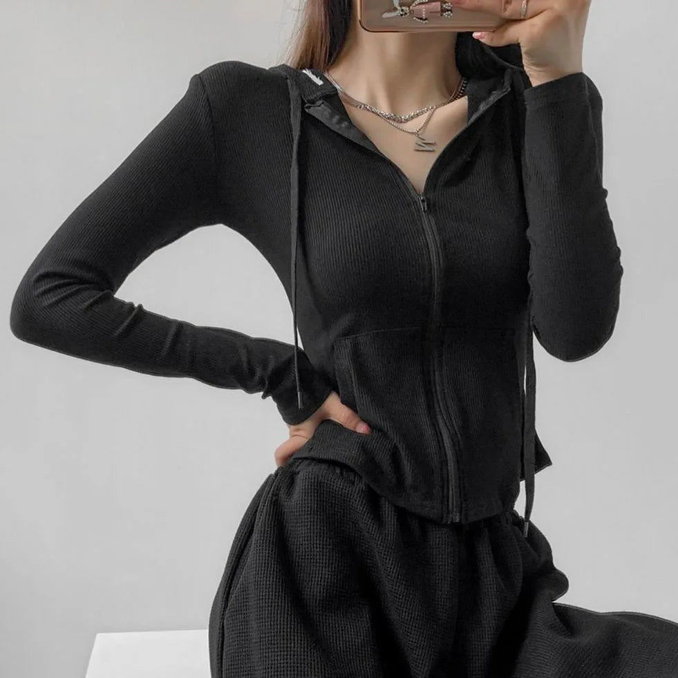 Rimocy Street Style Hoodie Reißverschluss - Kurz 4-16Zoll