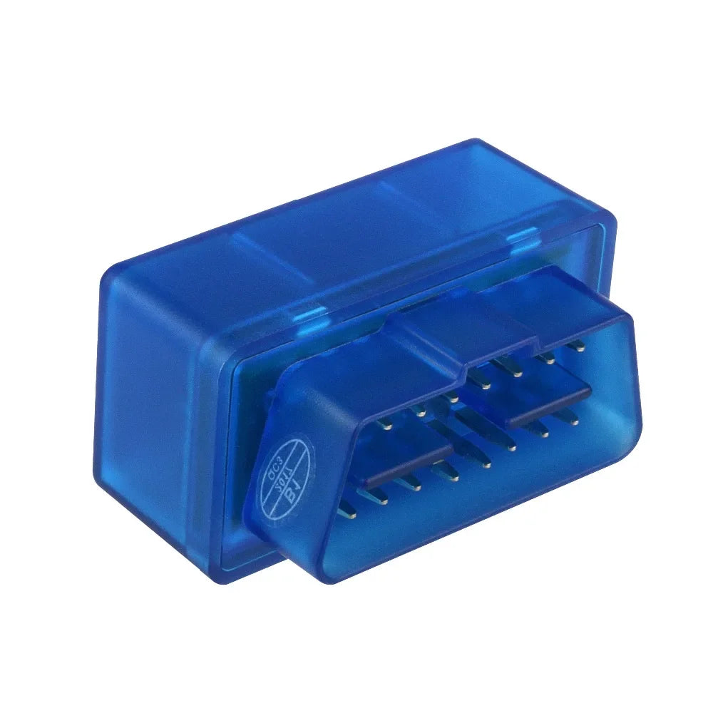 Mini ELM327 V2.1 Bluetooth Scanner 2025 - OBD2 Auto Diagnosegerät Android - Smart Scan Tool Blau