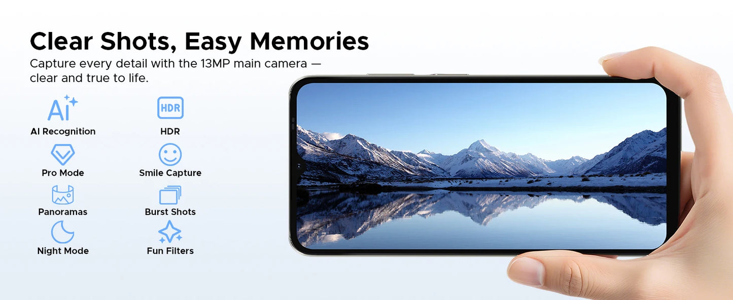 DOOGEE Note56X Pro Gemini AI - 6150 mAh Unisoc T7225 Octa Core 6,56 Zoll