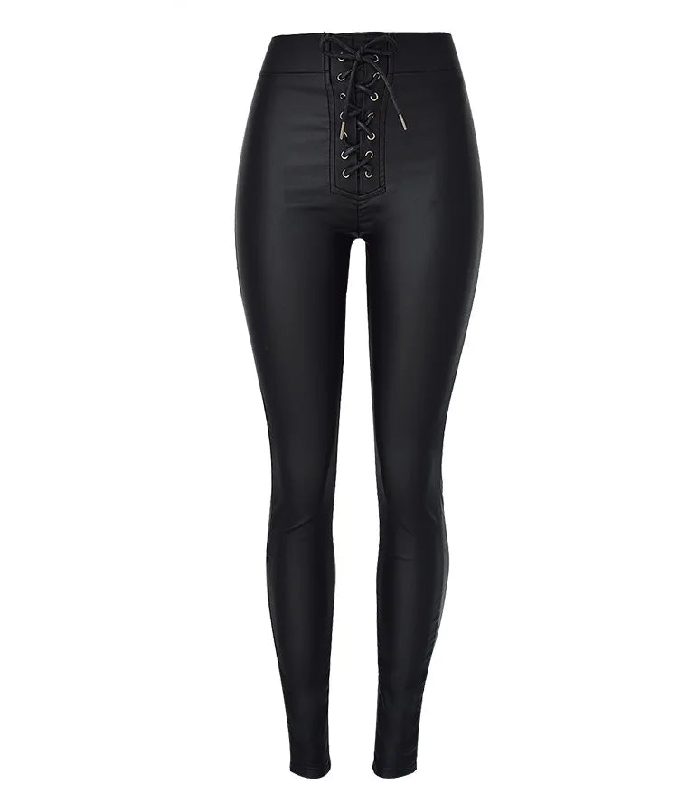 FujianCraft Leggings High Waist - Vollänge Elastisch Denim
