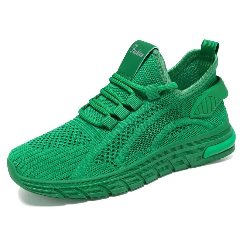 Lucyever L6228 Atmungsaktiv Sneaker - Weiß Mesh Slip On