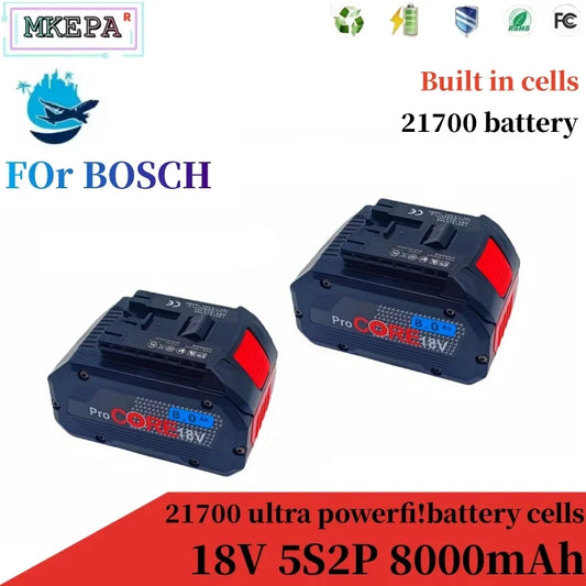 Bosch GBA18V Akku Hohe Leistung - 18V 8000mAh 900 g
