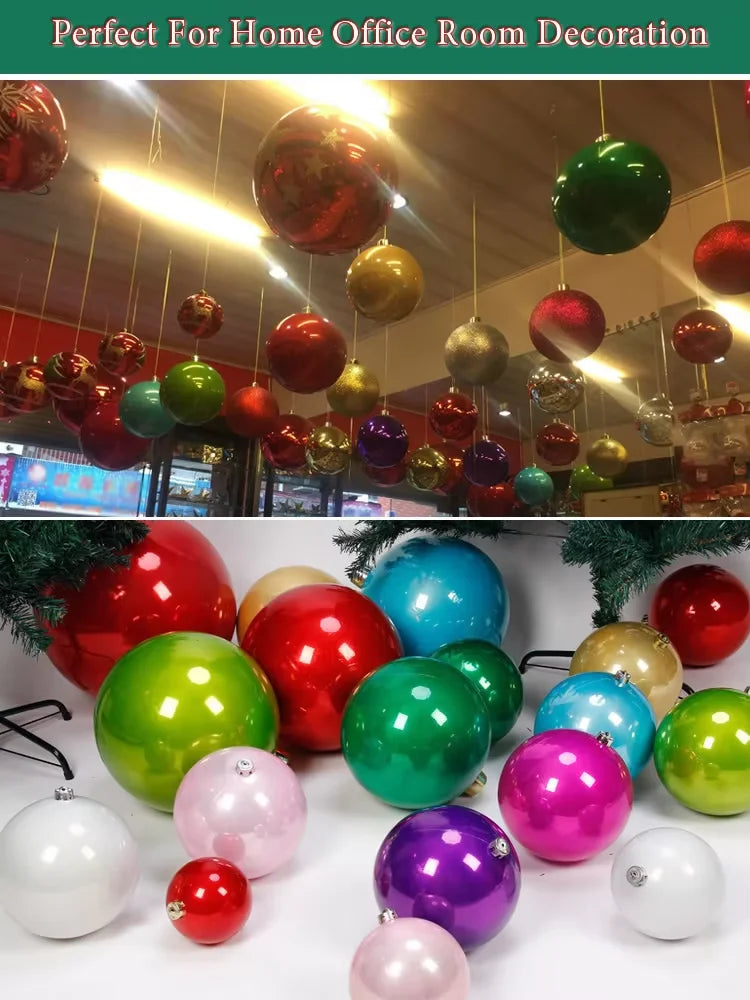 Pearlescent Kugel Glänzende Christbaumkugel - Durchmesser 12-25 cm Kunststoff