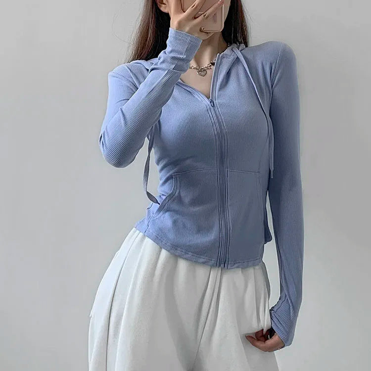 Rimocy Street Style Hoodie Reißverschluss - Kurz 4-16Zoll