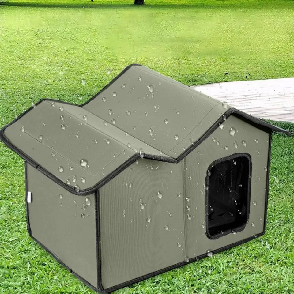 Outdoor Cat House Detachable Roof Design Pet Bed Waterproof Large Space Breathable Easy To Disassemble Cat and Dog Universal Bed