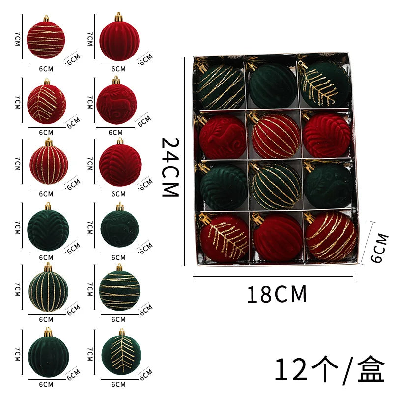 Choice Weihnachtskugeln - 12er Set Ø6 cm Glas Christbaumschmuck