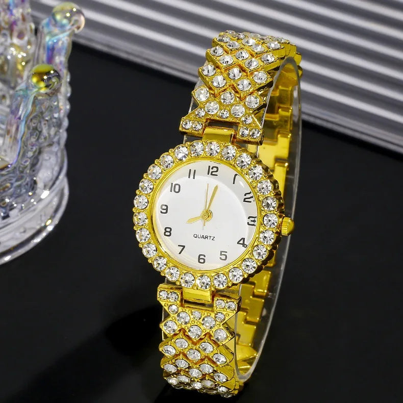 Trendiger Digitaler Rhinestone-Damen-Schmuck, Stilvoller Quartz-Armband, Elegante Damen-Uhr, Heißer Verkauf-Design