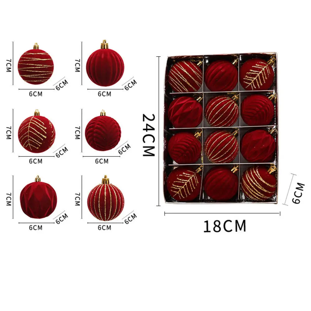 Choice Weihnachtskugeln - 12er Set Ø6 cm Glas Christbaumschmuck