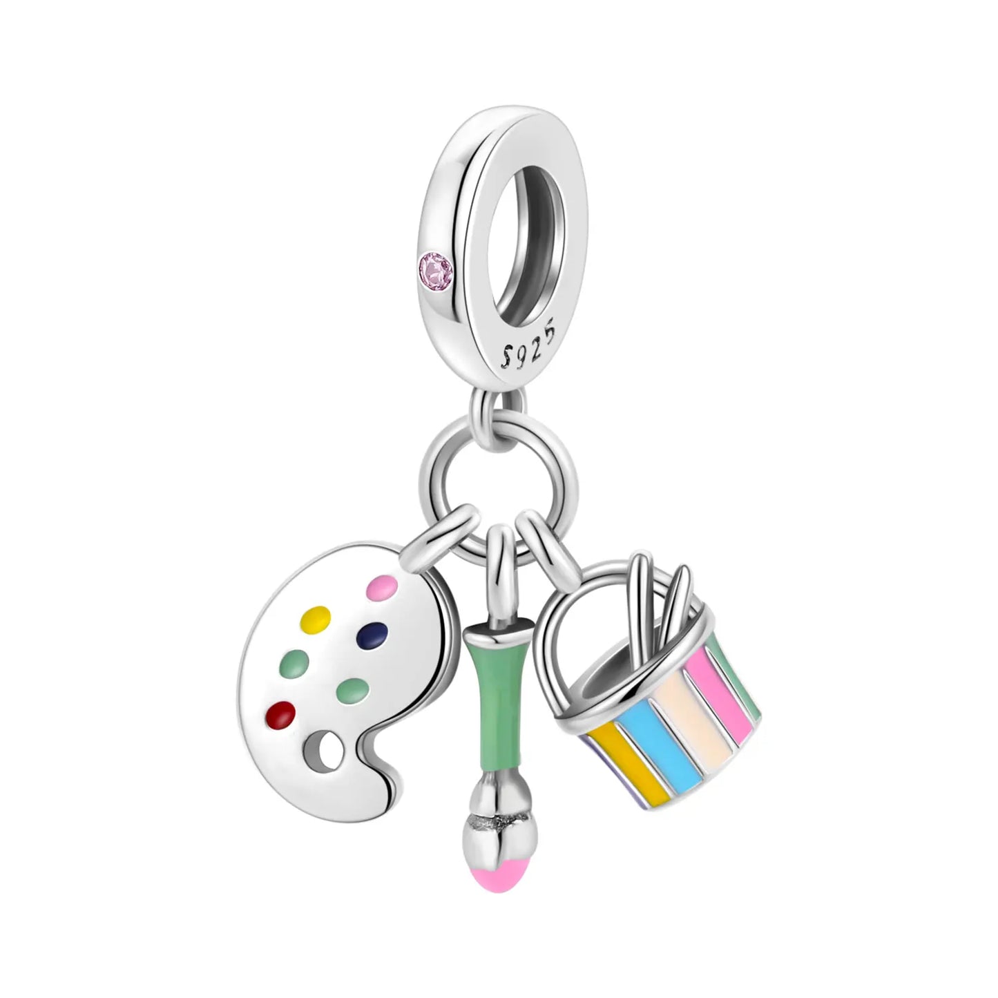 Neue 925 Silber Lernhilfe Schultasche Uhranhänger Charms Beads Fit Original Pandora Armband DIY Schmuck Für Frauen 2024