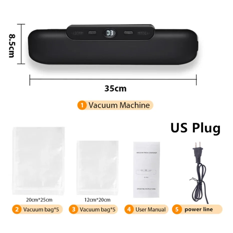 Vacuum Sealer Packaging Machine Food Vacuum Sealer With Free 10pcs Vacuum bags Household Vacuum Food Sealing