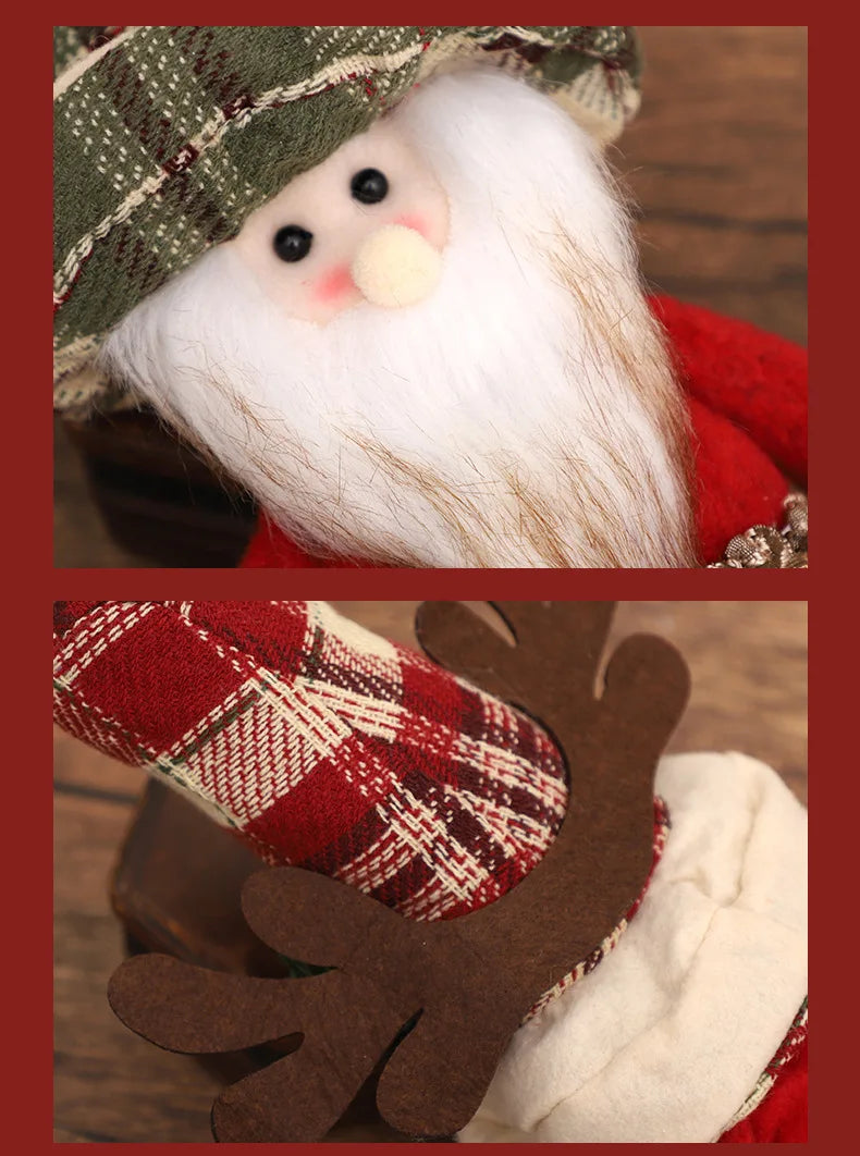 FestArt Dekofiguren Leinen Hochhut - Kapazität 2 Figuren, Größe 18 cm