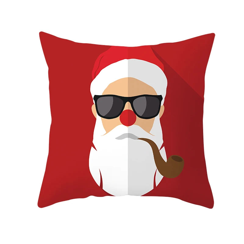 Christmas Pillow Case Christmas Santa Claus Elk Pillow Case Cover Merry Christmas Decorative Pillowcases Party Pillow Case