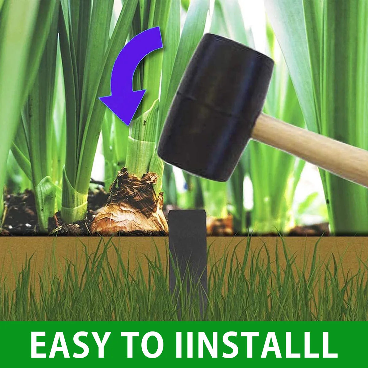 GartenPro Spike Robust - 10 Stk 20 cm Rasen Kunststoff