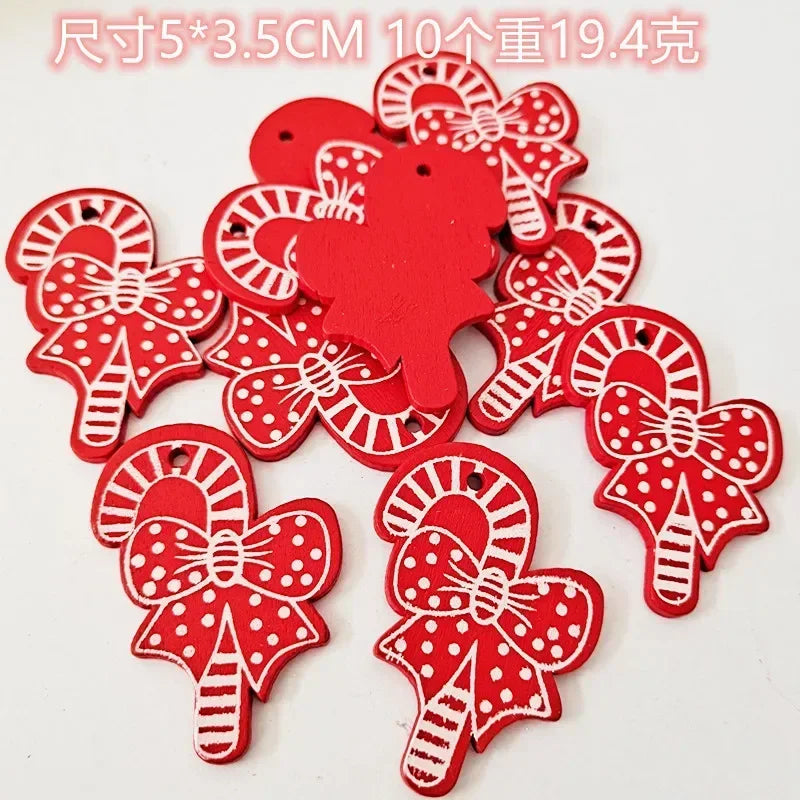 HighConcerned Mini Holzdeko - Unbehandeltes Holz, 4x5 cm, 10 Stück