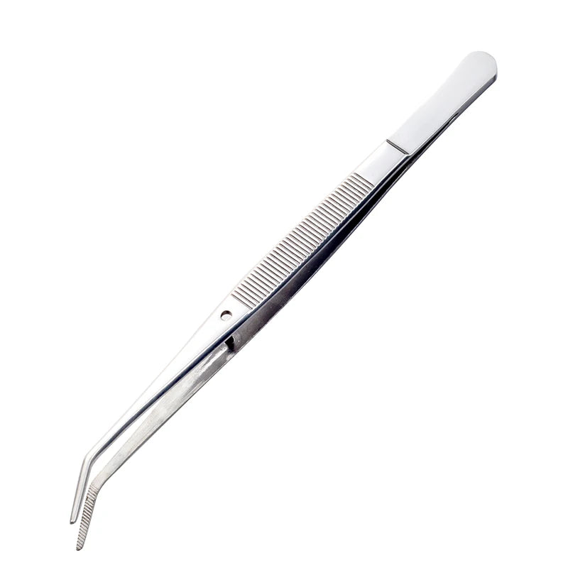 Ourriner Stainless Steel Nail Art Nippers Tweezers Rhinestones Crystal Sequins Glitter Picking Up Cotton Cleaner Tools Manicure