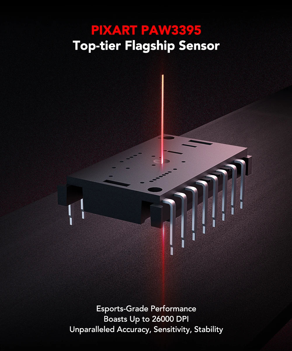 Kysona Jupiter Drahtlose Gaming-Maus - 26000DPI 49g BT