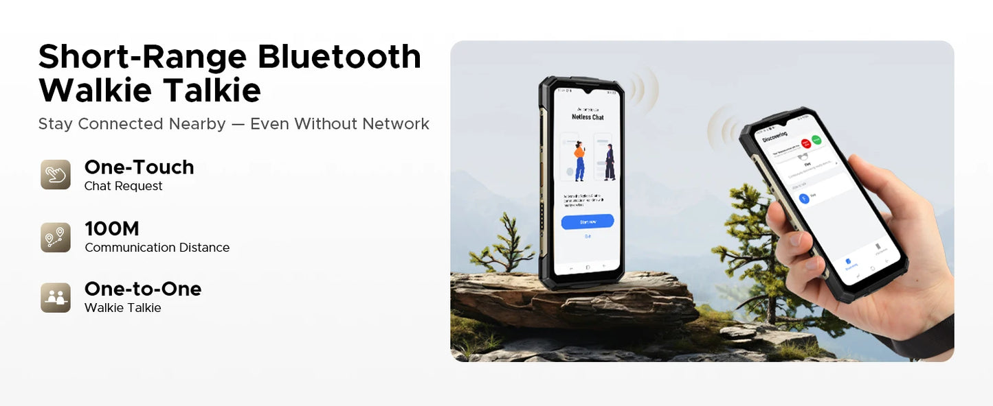 DOOGEE Fire 7 Ultra 5G Robustes Smartphone - 13000 mAh, 33 W, 6,6 Zoll