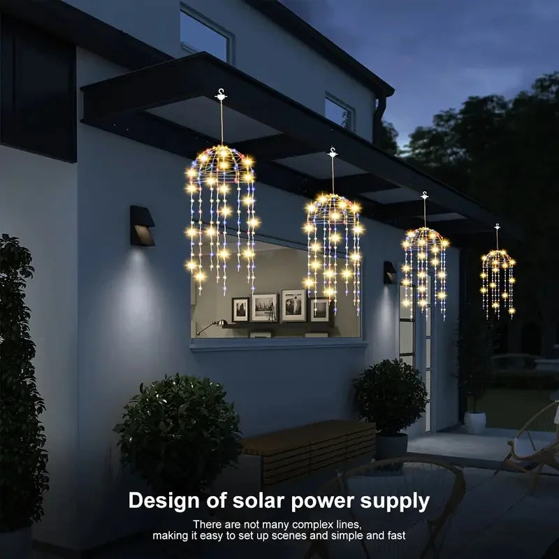 OSIDEN Jellyfish Solarleuchten - IP65 LED Außenlicht NiMH Akku, Solar