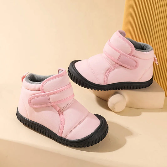 Mädchen Winter Stiefel Kleinkind Kinder Schnee Stiefel Für Jungen Mode Turnschuhe Knöchel Warme Plüsch Kurze Stiefel Casual Baumwolle Schuhe