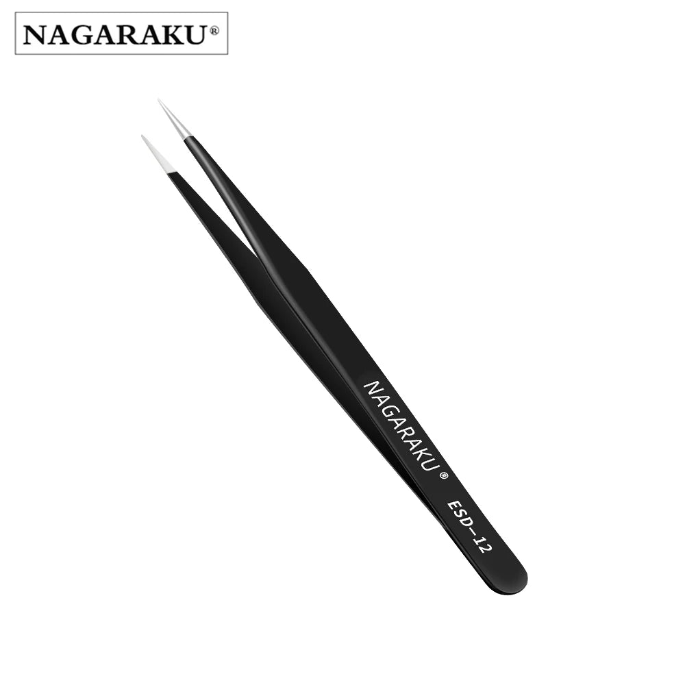 NAGARAKU Wimpernverlängerung Pinzette Makeup Edelstahl Wimpern 3D Präzise Clip