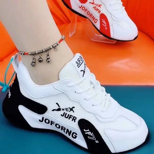 Sneakers Women's Causal  2023 Summer New Fashion Breathable Mesh Lace Up Sports Shoes for Women Platform Ladies Walking Shoes