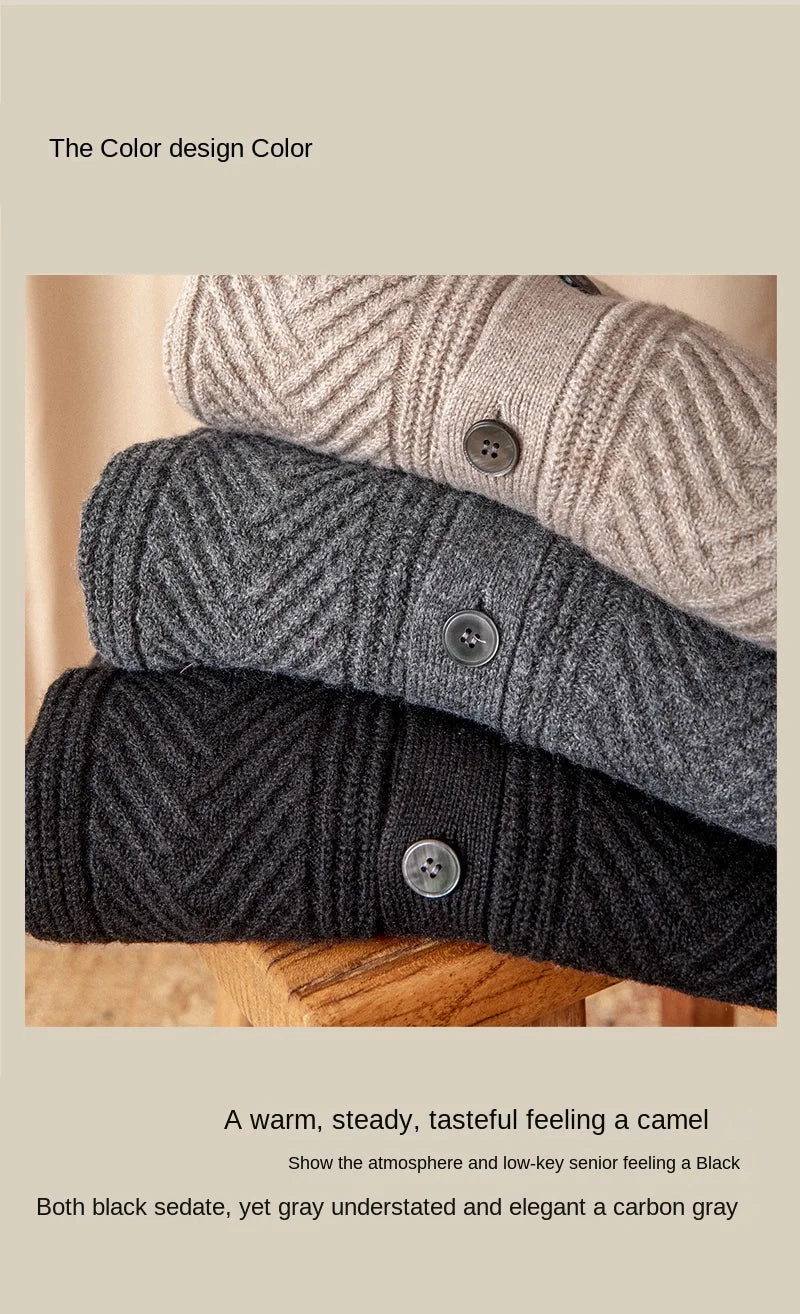 Heritage Vintage Wollcardigan V-Ausschnitt - Slim, Warm LXL