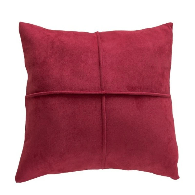 Modern Red Festive Cushion Cover Christmas Party Pillow Cover Decorative Polka Dot Tufted Tassel Velvet Pillowcase Home Decor