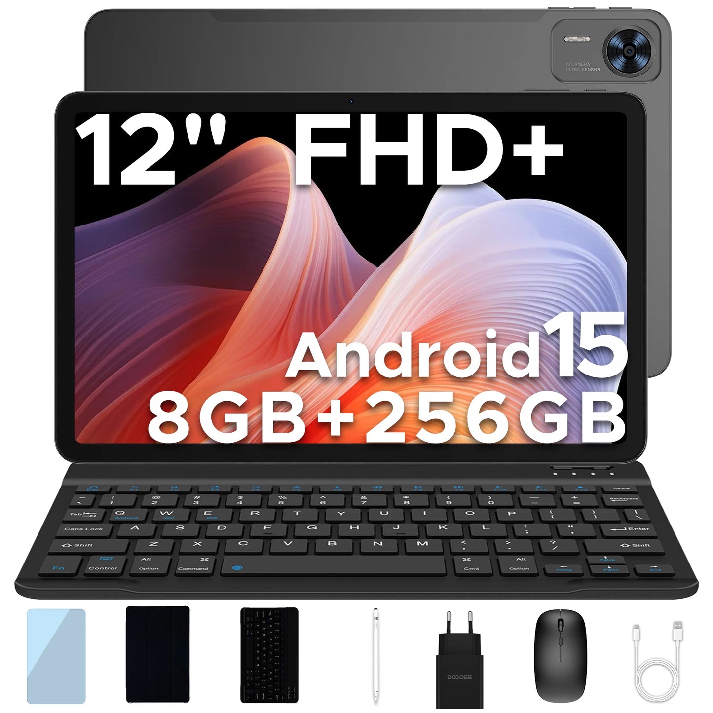 DOOGEE T36 Ultra Slim - Kapazität 256GB, Leistung 2,2GHz Octa Core Größe 12 Zoll