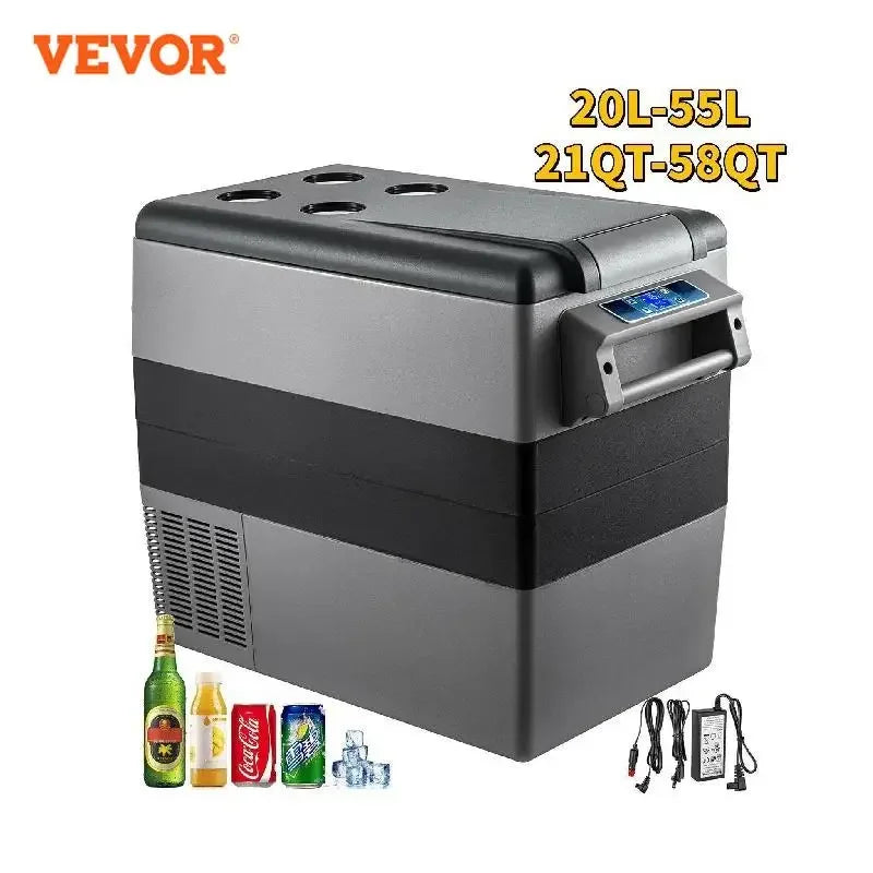 VEVOR 20L 22L 35L 45L 55L Auto-Kühlschrank Mini-Kühler Komprimier-Kühler 12/24V DC 110-240V Eisbox für Camping