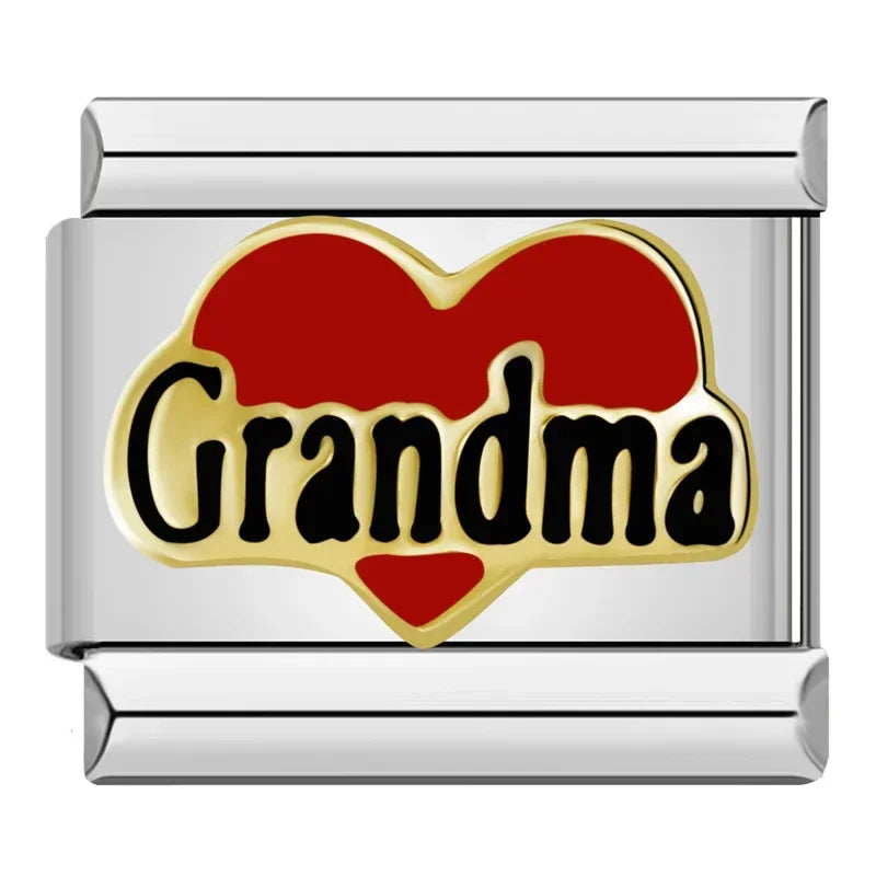Hapiship Original Gänseblümchen Pferd Liebe Schmetterling Mama Hund Motorrad Elefant Charm für Armband Edelstahl Schmuck Herstellung DJ003